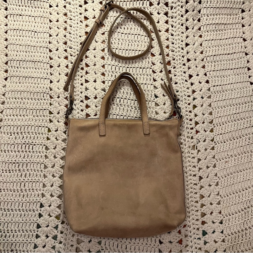 ABLE Abera Commuter Crossbody Tan Leather Bag